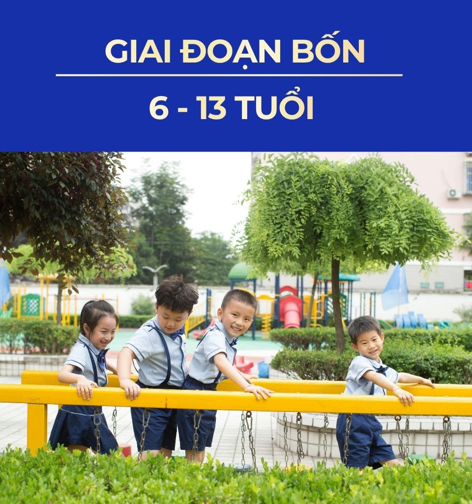 Minh họa giai đoạn 6 đến 13 tuổi